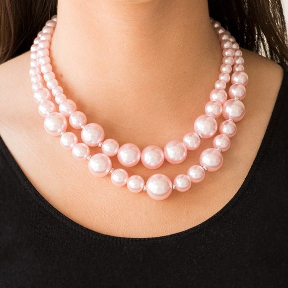 paparazzi Jewelry - 𝅺The More The Modest - Pink